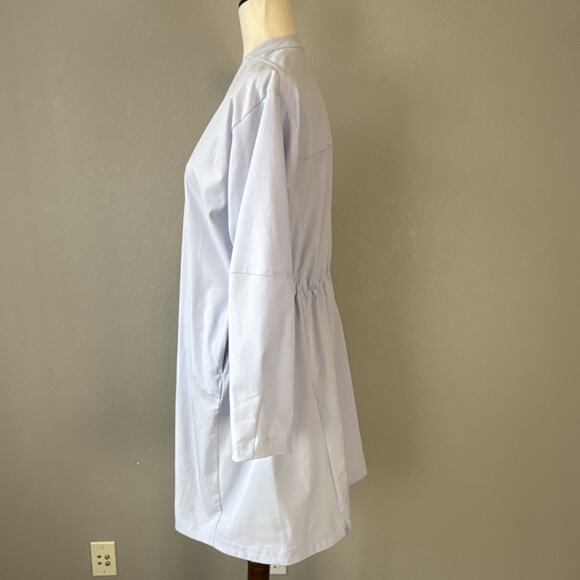 Lululemon Womens WovenAir Snap Button Front Dress Size 4 Heathered Pastel Blue - Picture 6 of 12